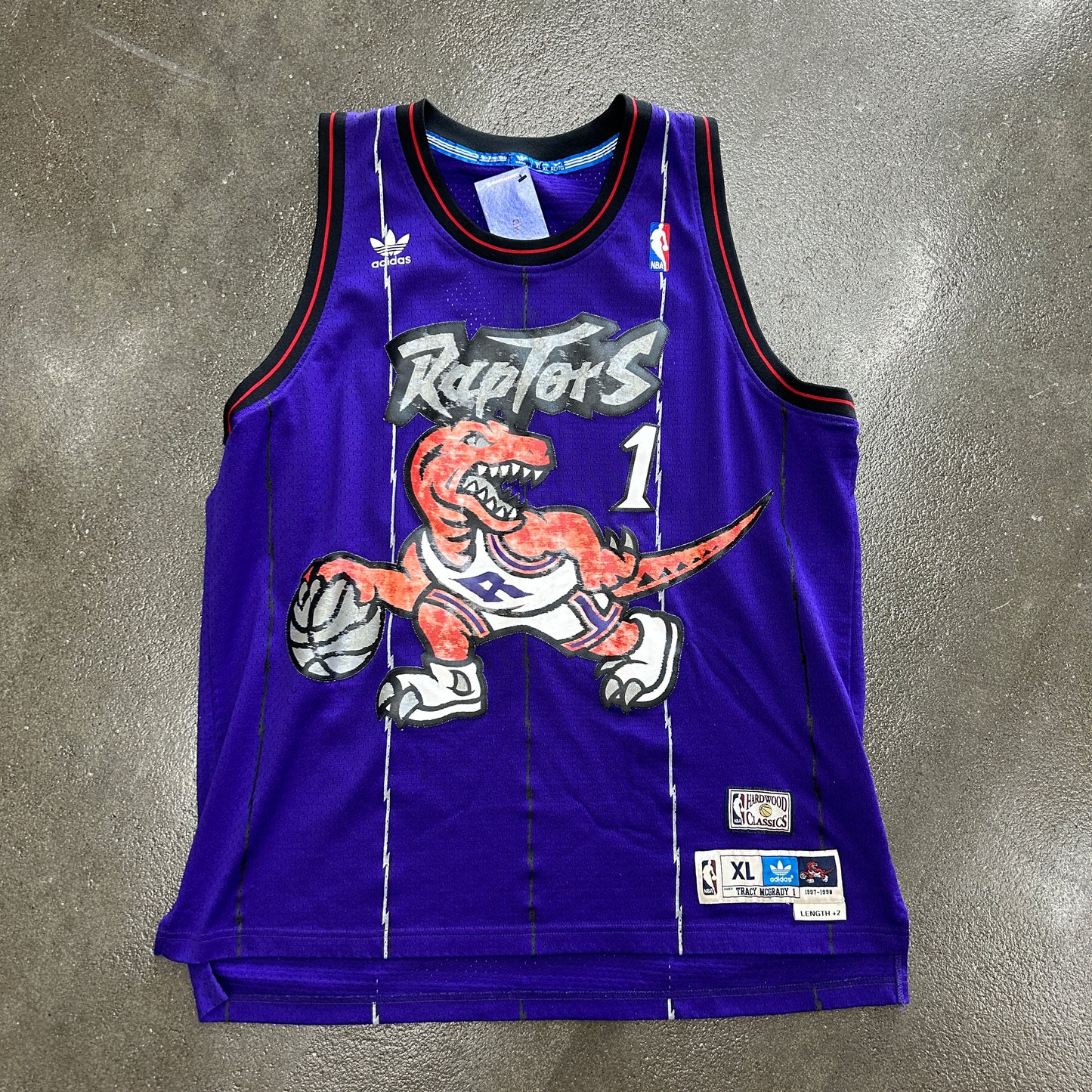 Vintage 1998 Raptors Tracy McGrady Adidas Jersey