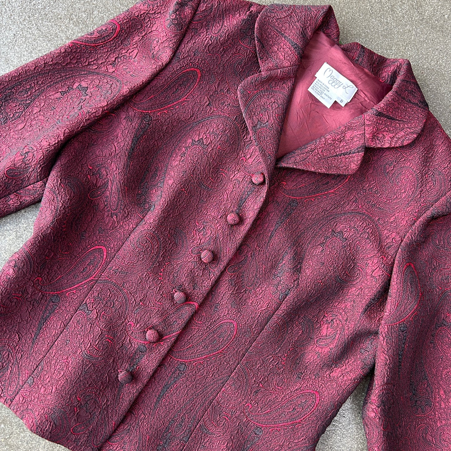 Vintage Maggy L Paisley Blazer