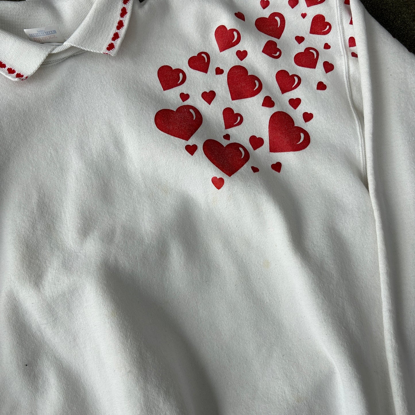 Vintage Heart Collared Crewneck