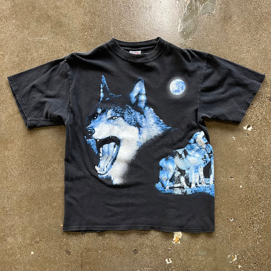 Vintage Wolf All Over Print Tee