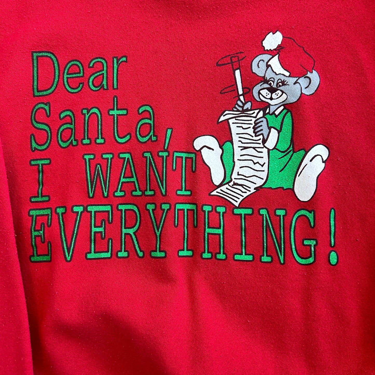 Vintage Santa I Want Everything Sweatshirt