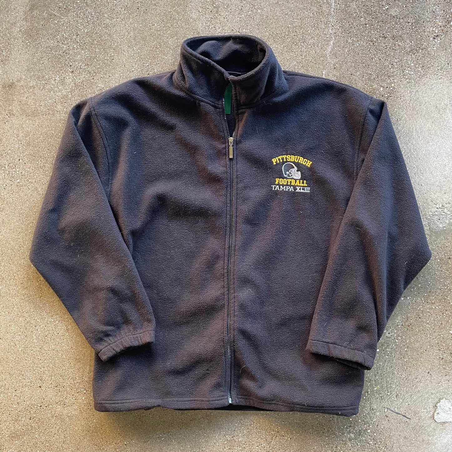 Vintage Pittsburgh Football Fleece Zip Up