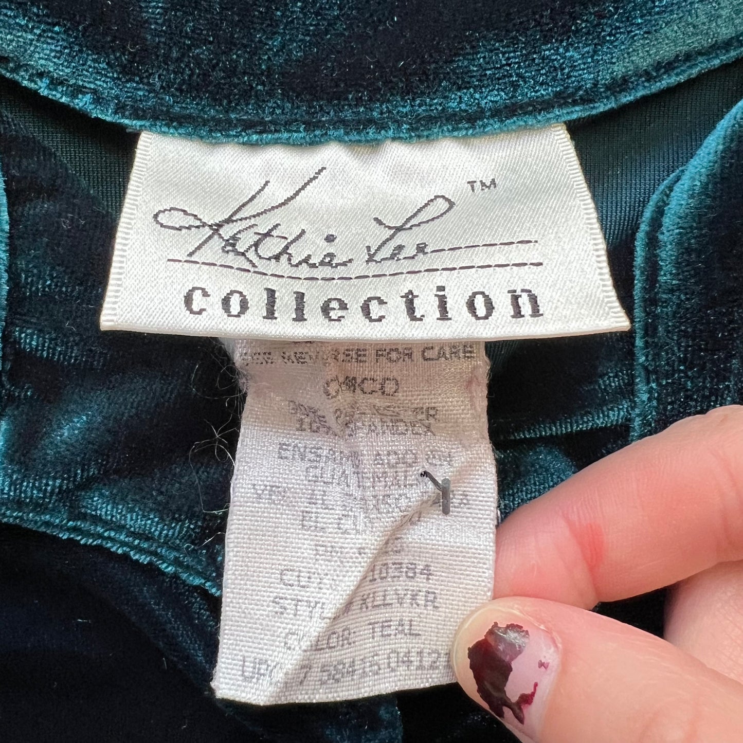 Vintage Kathie Lee Velvet Tee