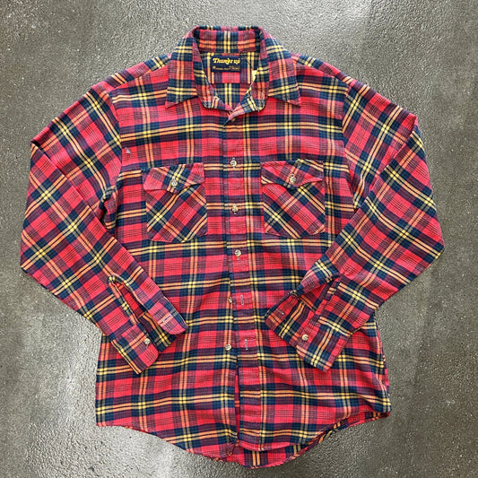 Vintage Thumbs Up Button Up Flannel