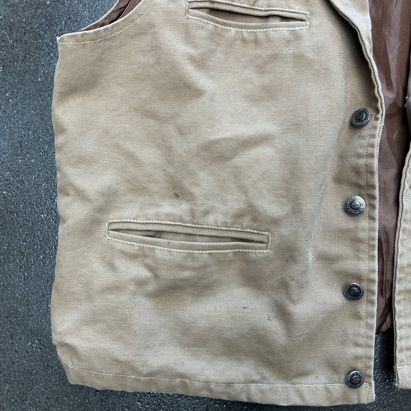 Vintage Wyoming Traders Bronco Canvas Vest