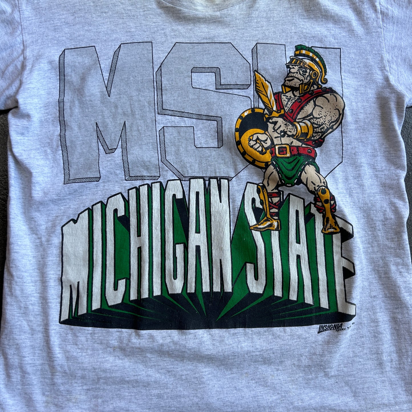 Vintage 90s Michigan State Football Tshirt