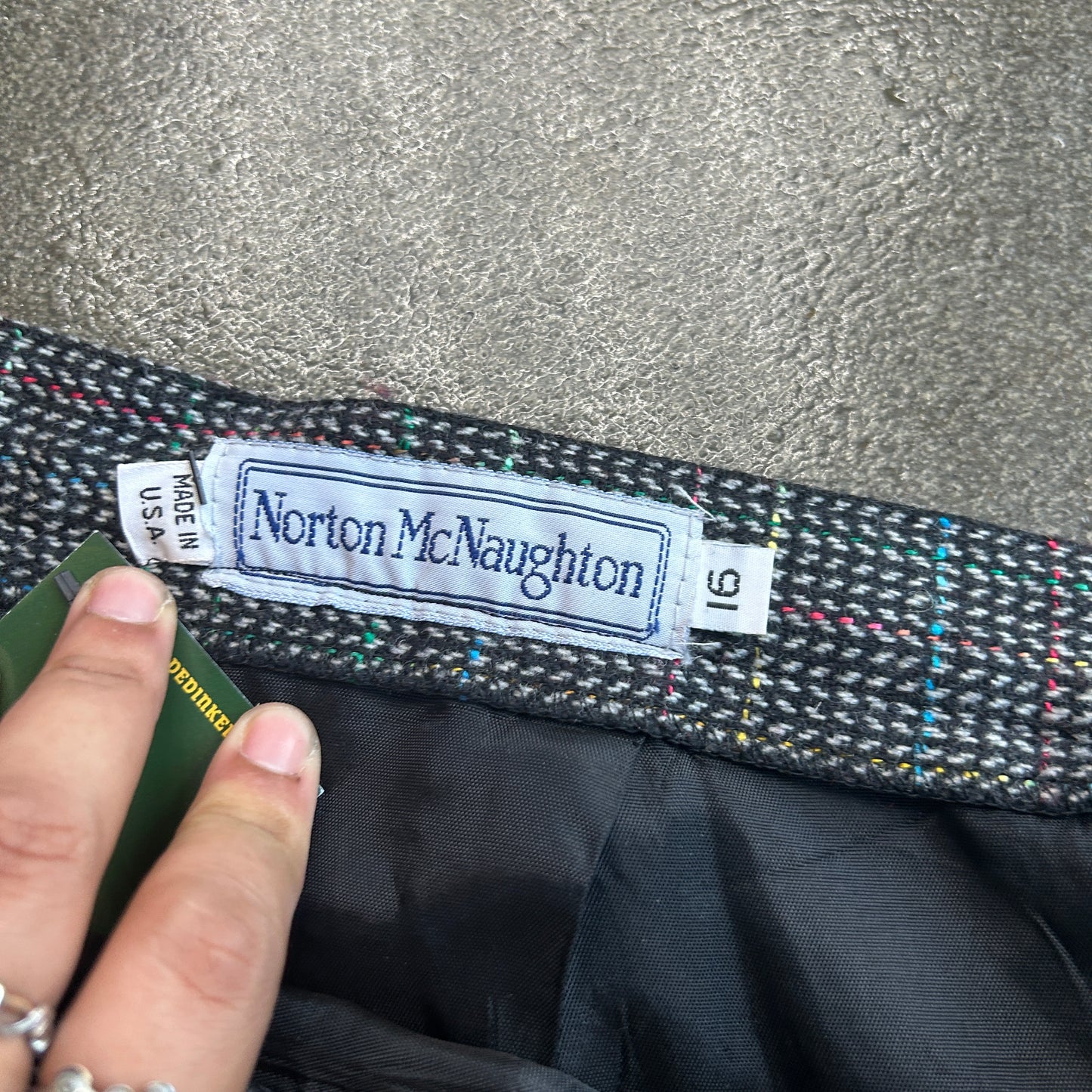 Vintage Norton McNaughton Plaid Skirt