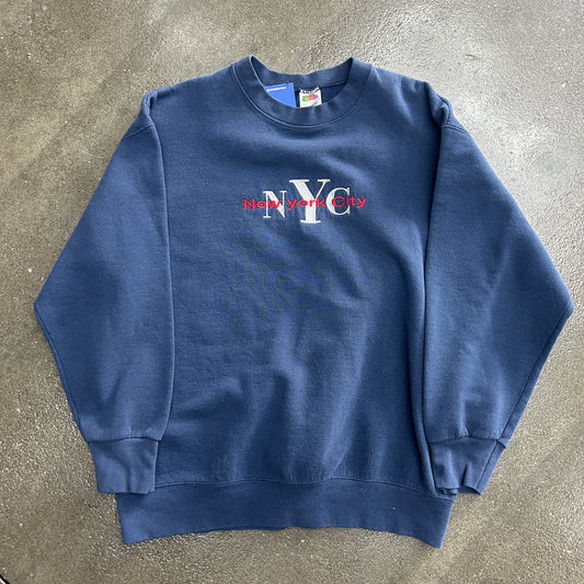 Vintage New York City Embroidered Crewneck
