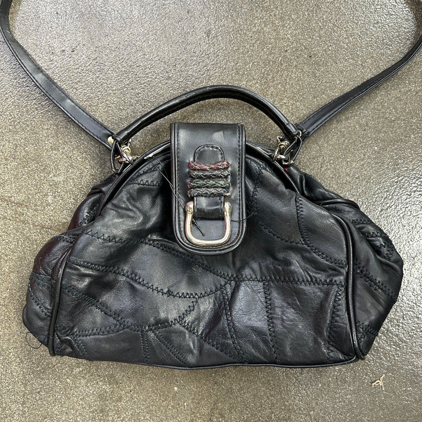 Vintage Leather Patchwork Mini Bag