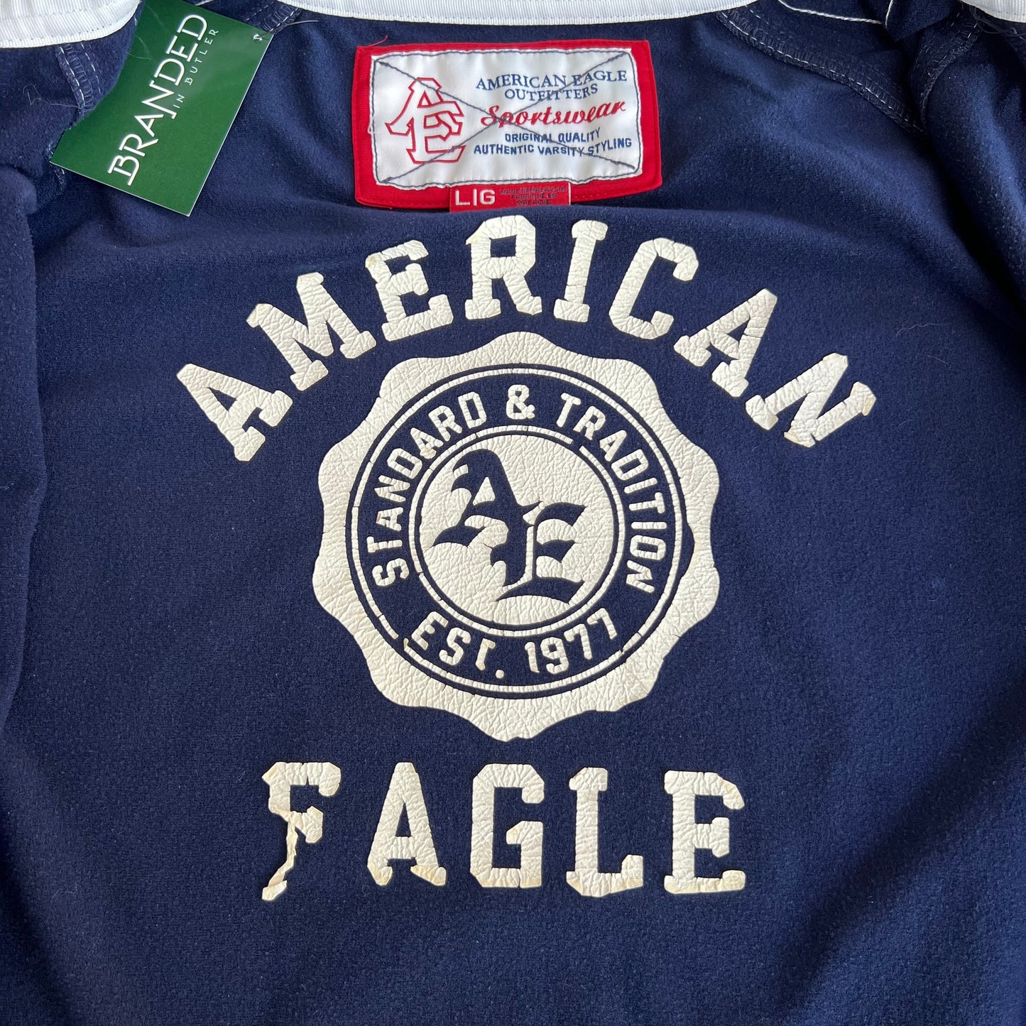 Vintage Y2K American Eagle Zip Up Track Jacket