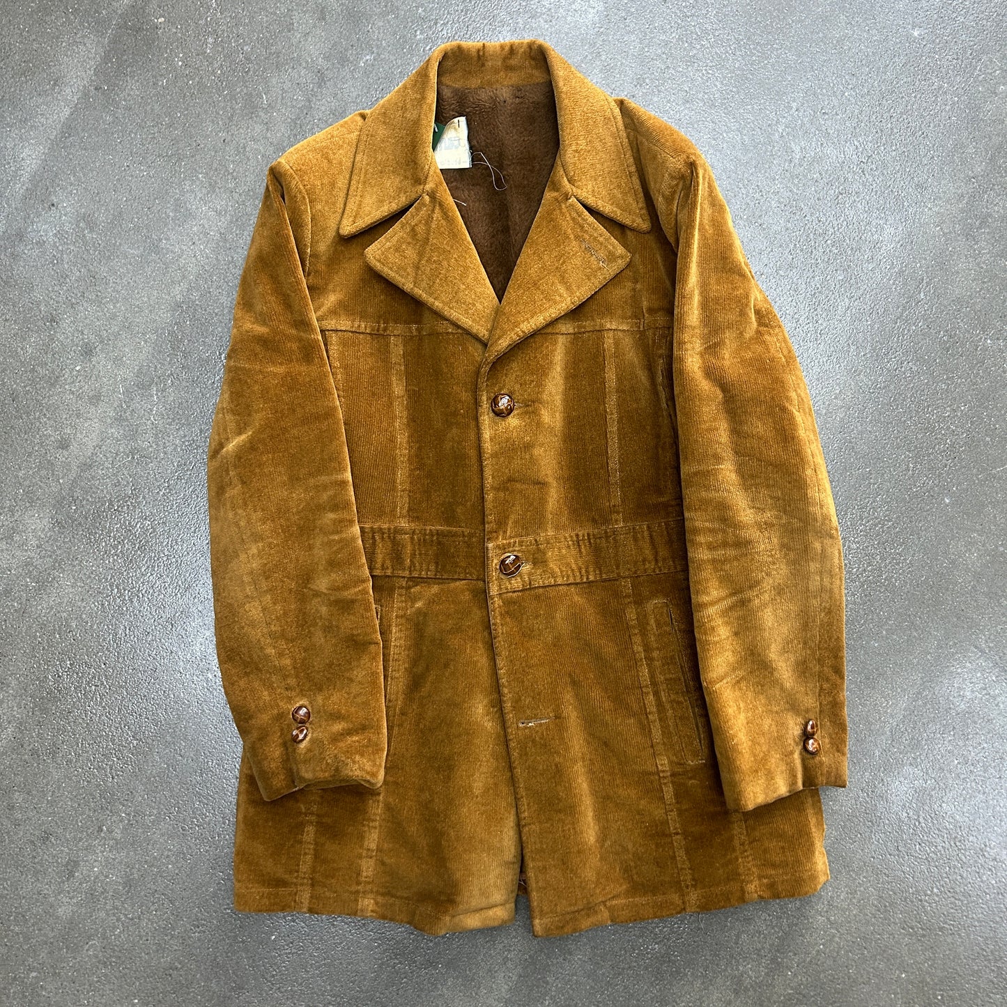 Vintage Studio One Corduroy Fur Lined Coat