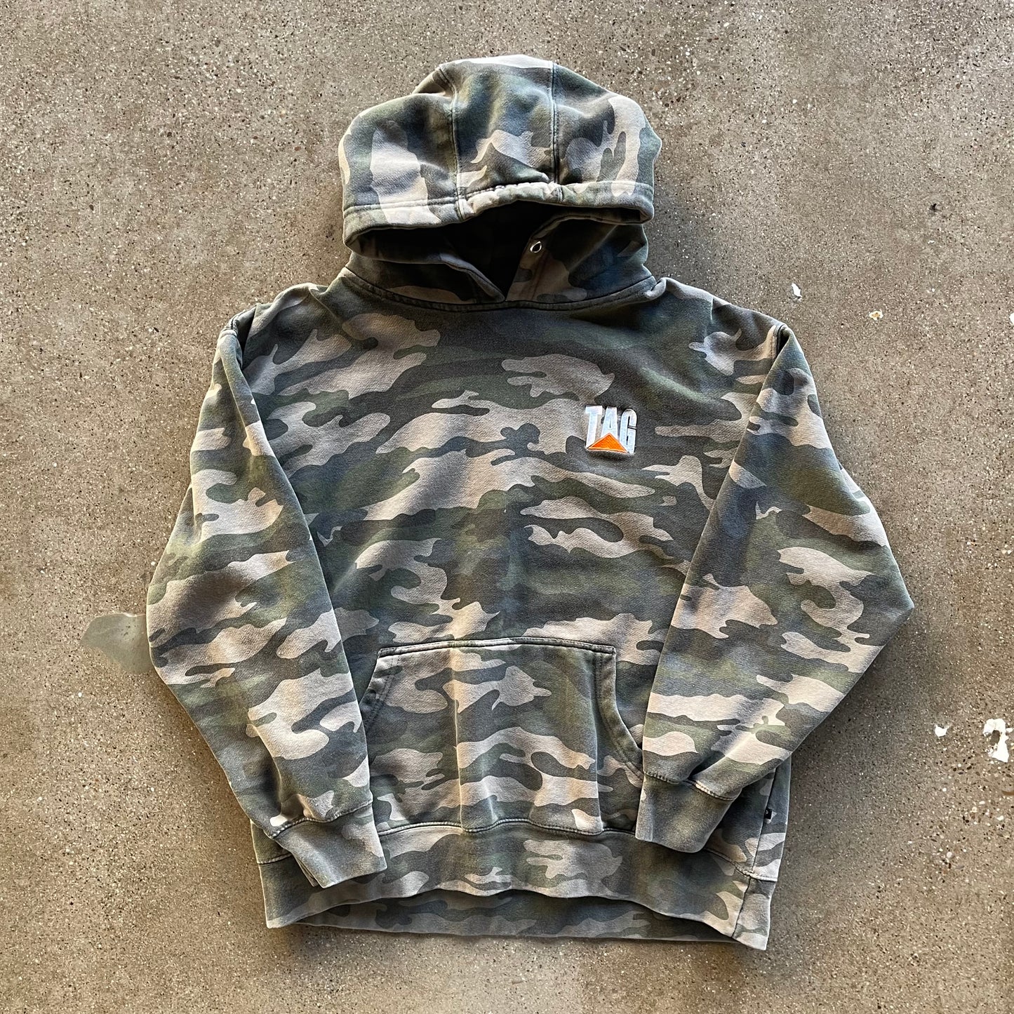 Vintage Pennant Camo Hoodie