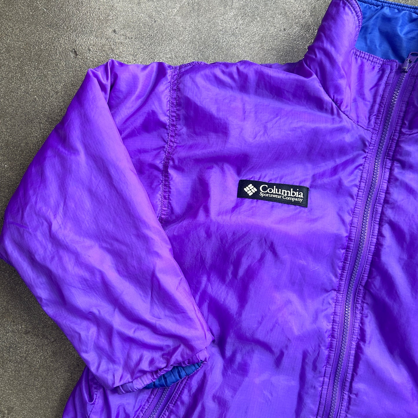 Vintage Reversible Columbia Zip Up Jacket