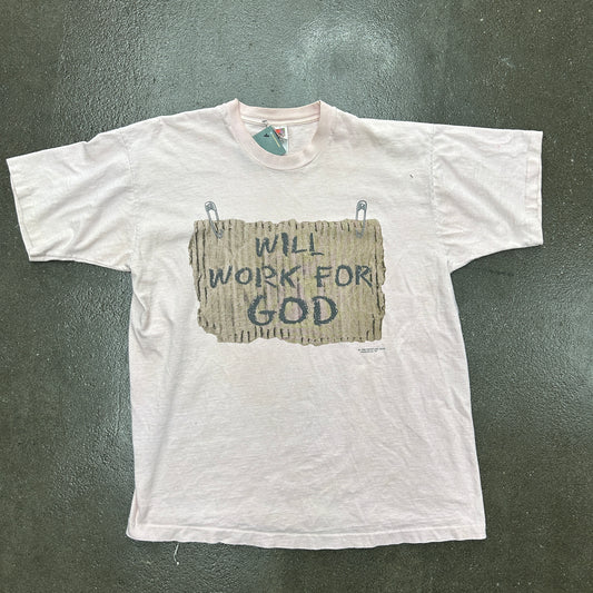 Vintage 1998 Work For God Tee