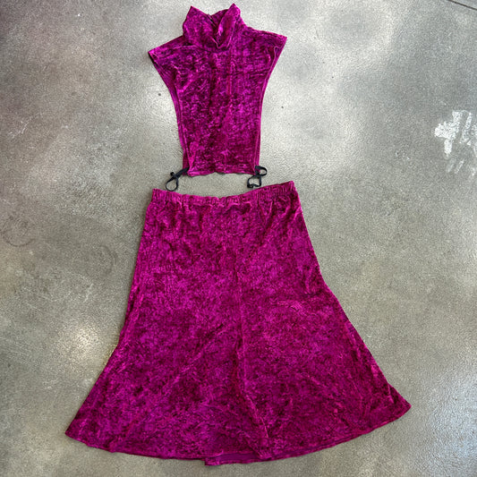 Vintage Velvet Two Piece Set