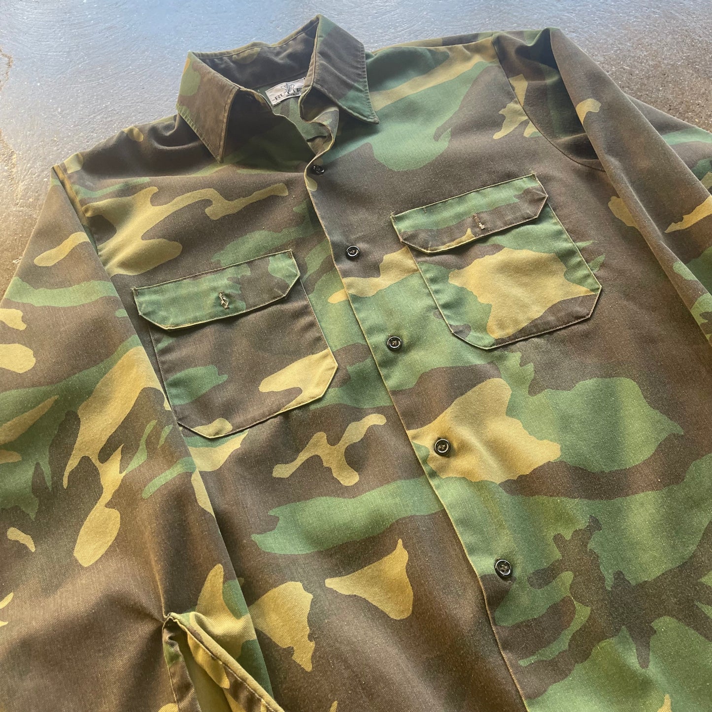 Vintage Rutter Camo Button Up