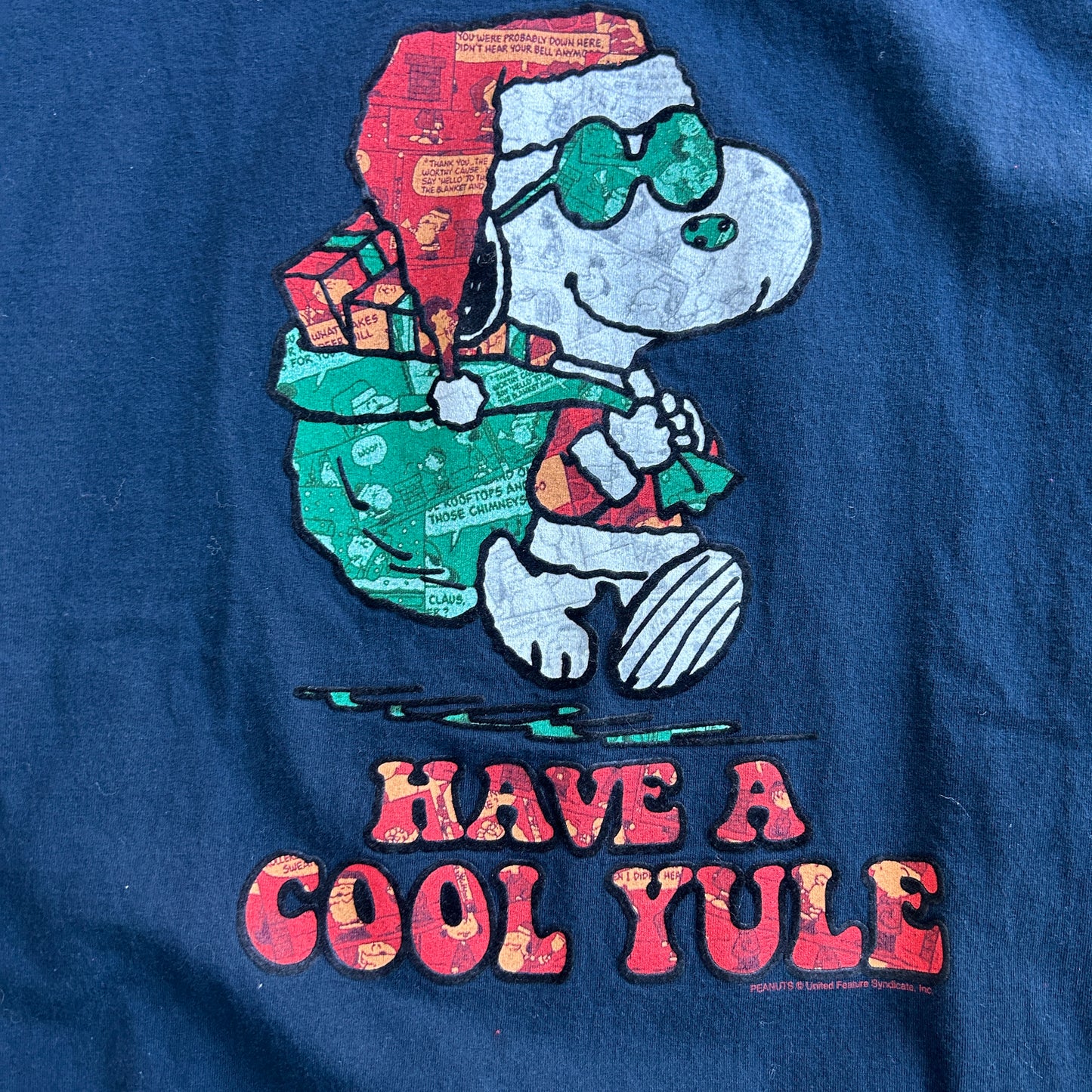 Vintage Snoopy Peanuts Have A Cool Yule Tee