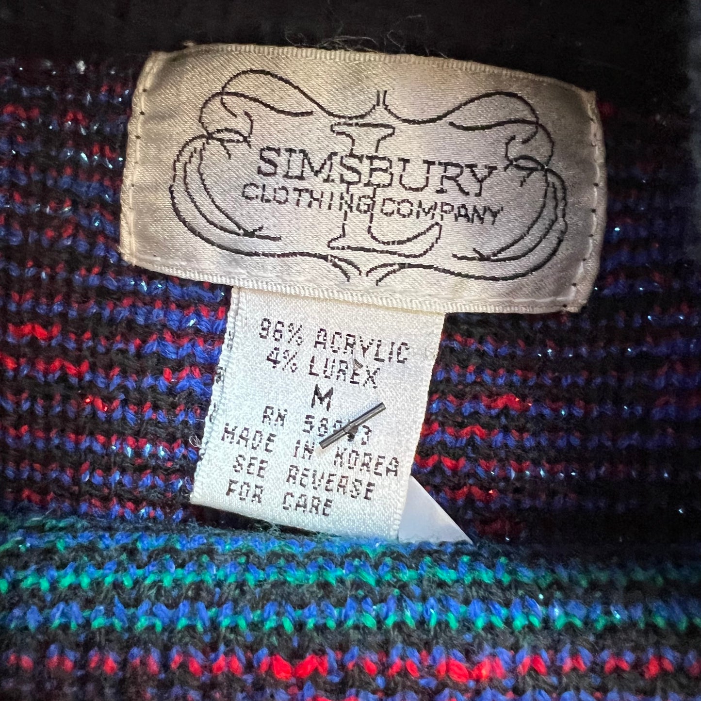 Vintage Simsbury Acrylic Sweater