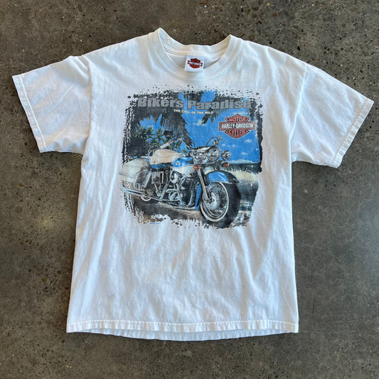 Vintage 2001 Harley Davidson Bikers Paradise Tee