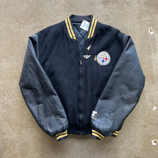 Vintage Pittsburgh Steelers Starter Bomber Jacket