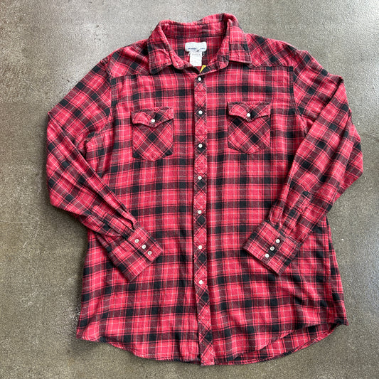 Vintage Wrangler Pearl Snap Flannel