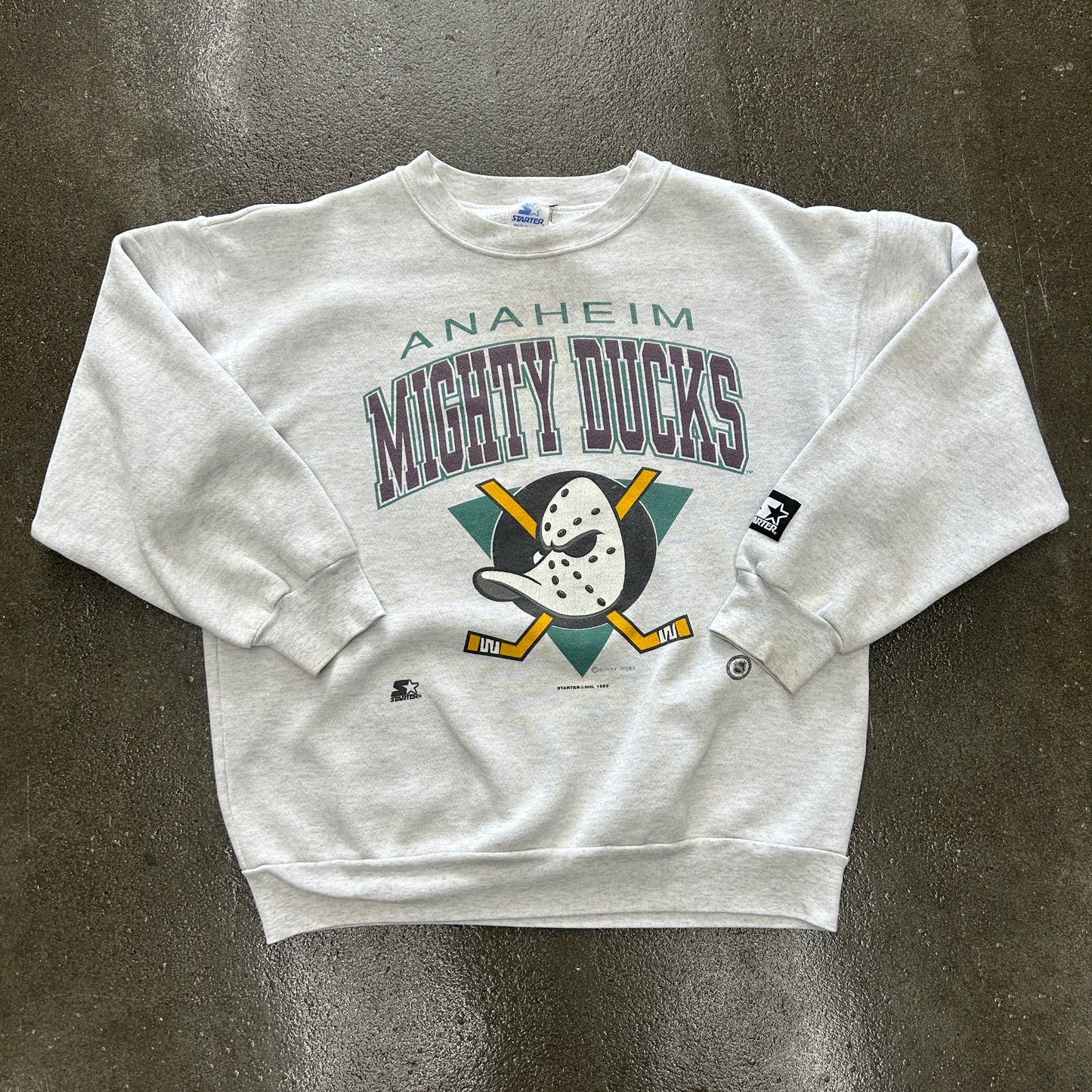 Vintage 1993 Anaheim Ducks Youth Crewneck