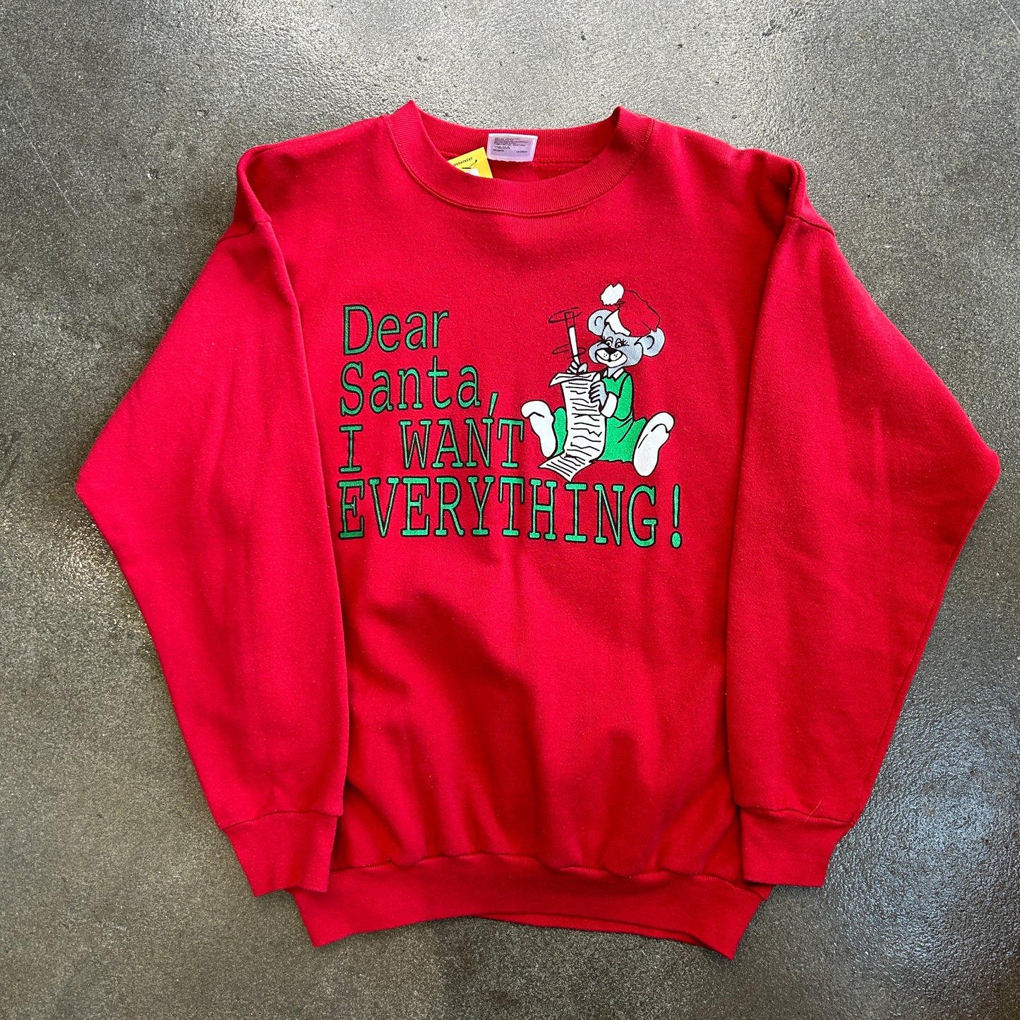 Vintage Santa I Want Everything Sweatshirt