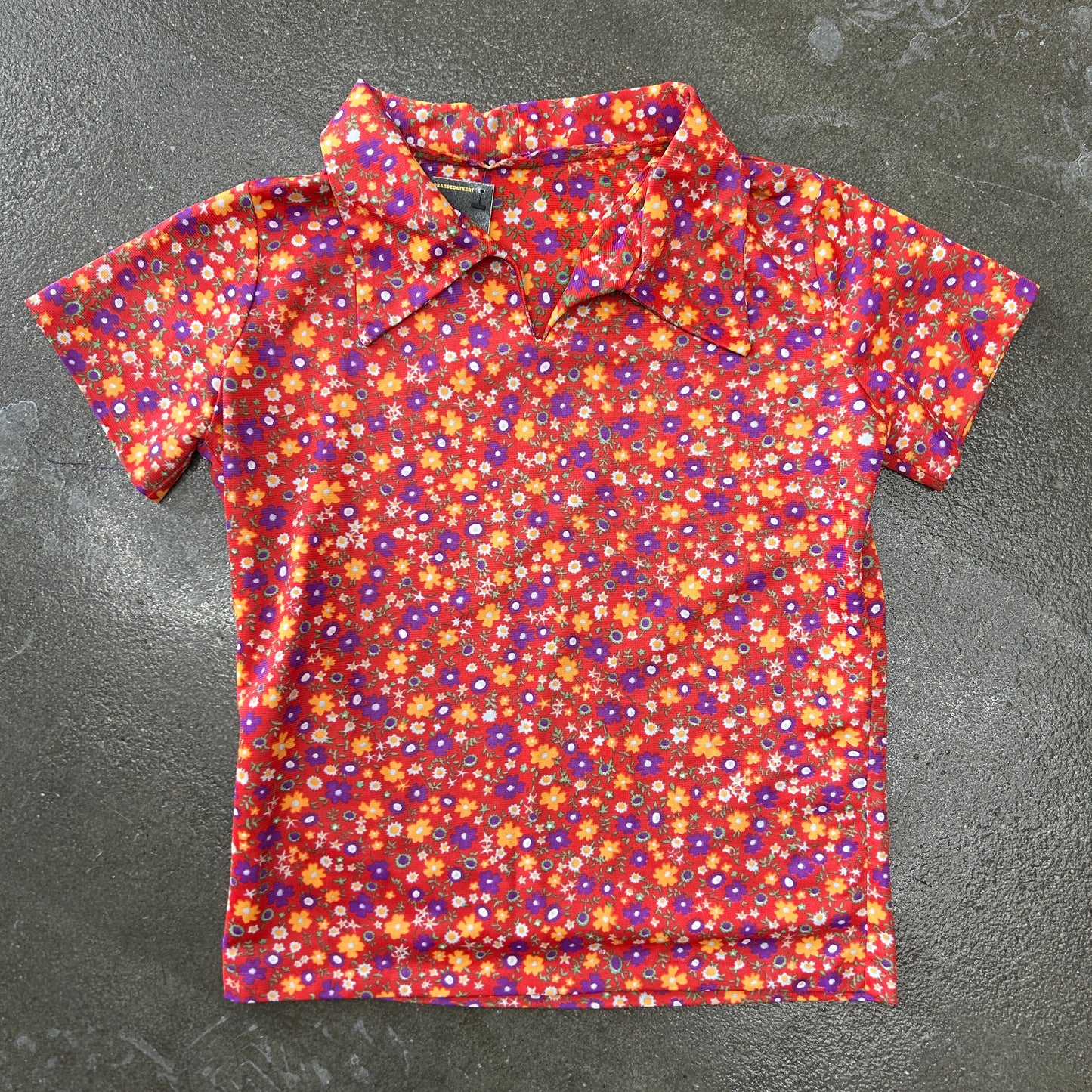 Vintage Floral Collared Tee