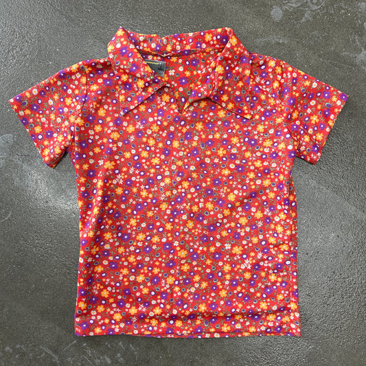 Vintage Floral Collared Tee