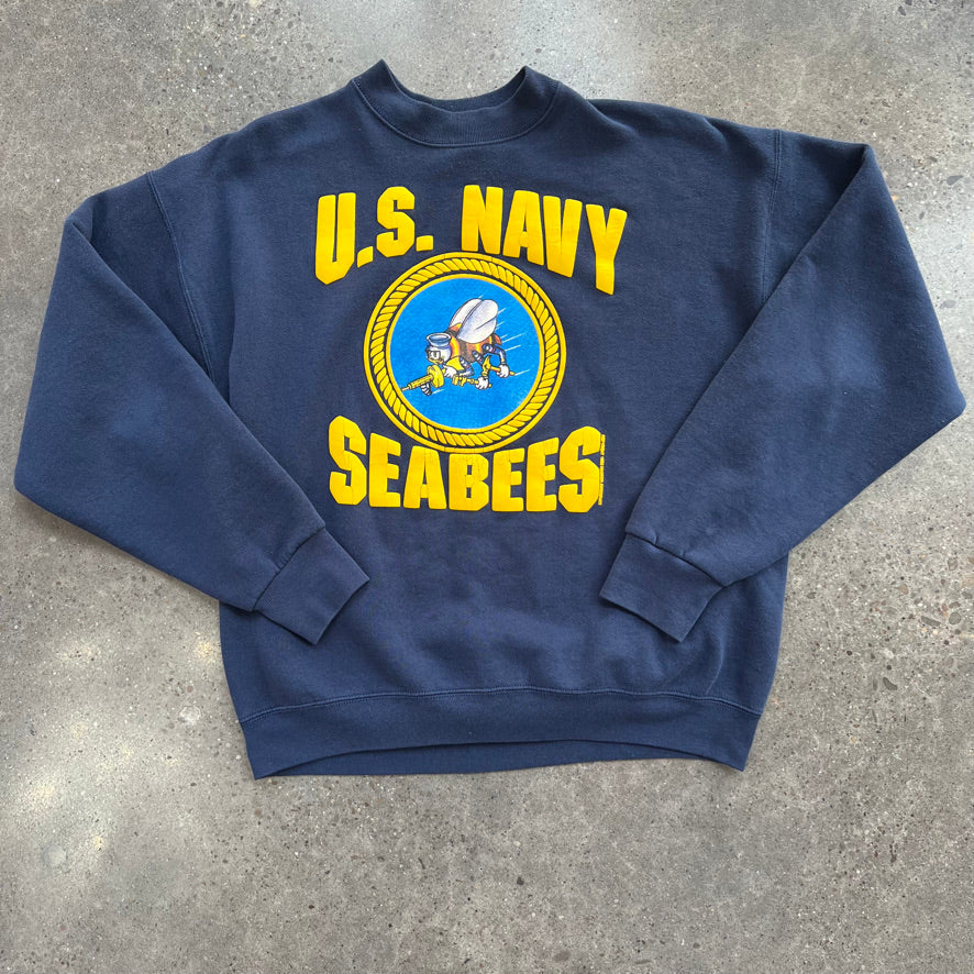 Vintage 1995 US Navy Seabees Crewneck