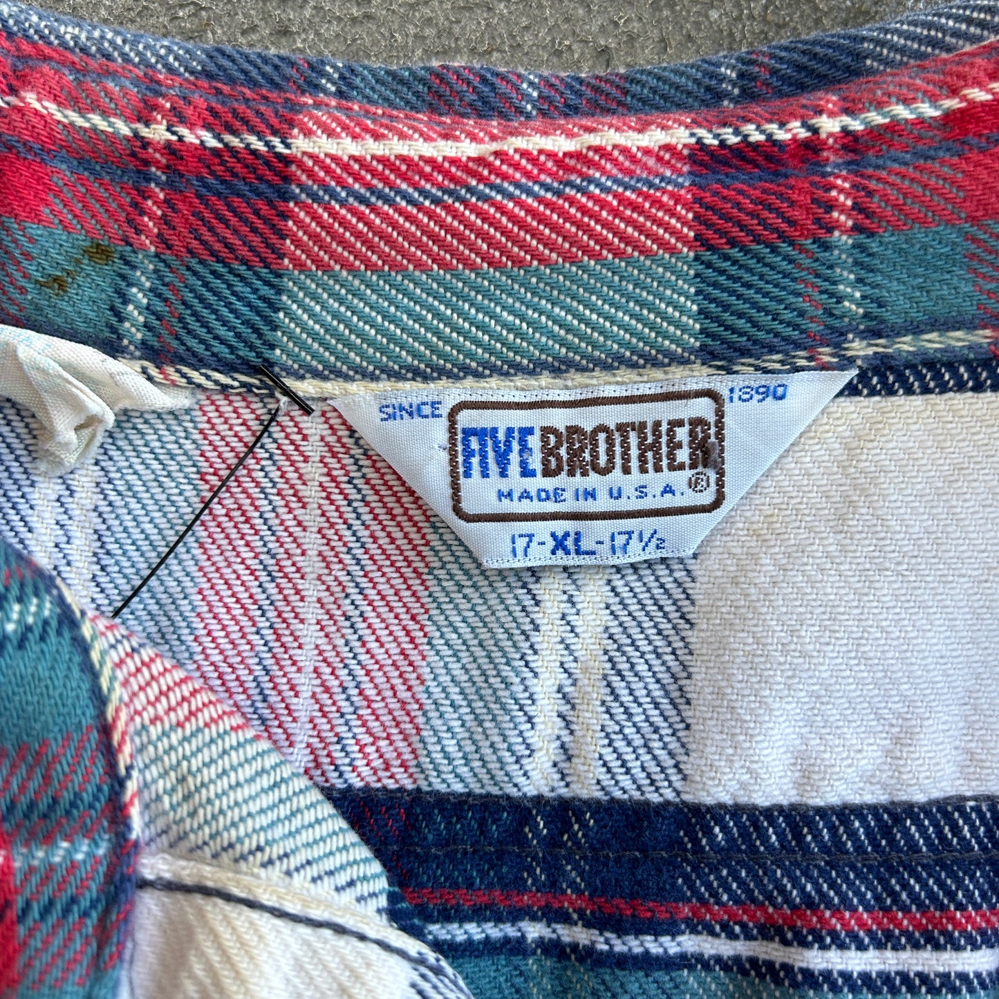 Vintage Five Brothers Button Up Flannel