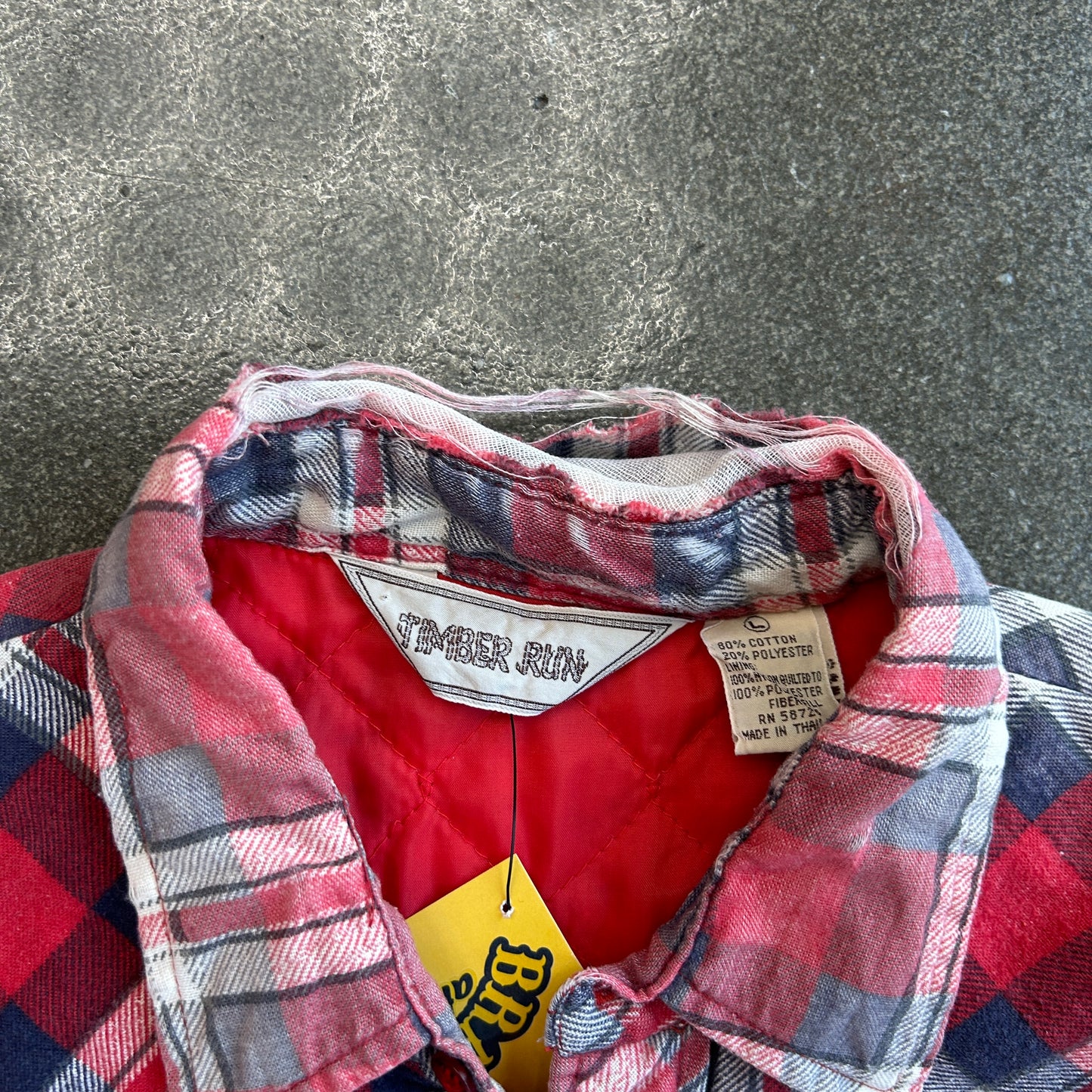 Vintage Timber Run Flannel Pearl Snap Jacket