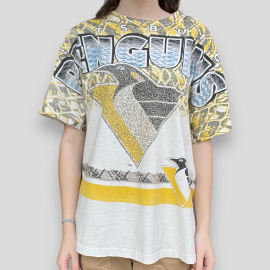 Vintage Pittsburgh Penguins All Over Print Tee