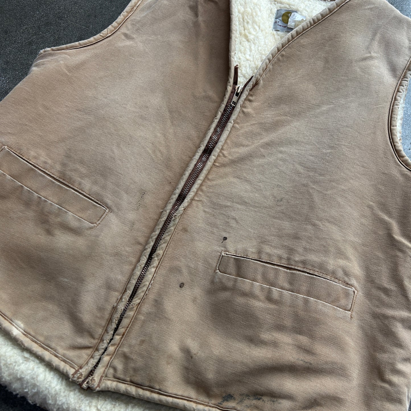 Vintage Carhartt Sherpa Lined Vest