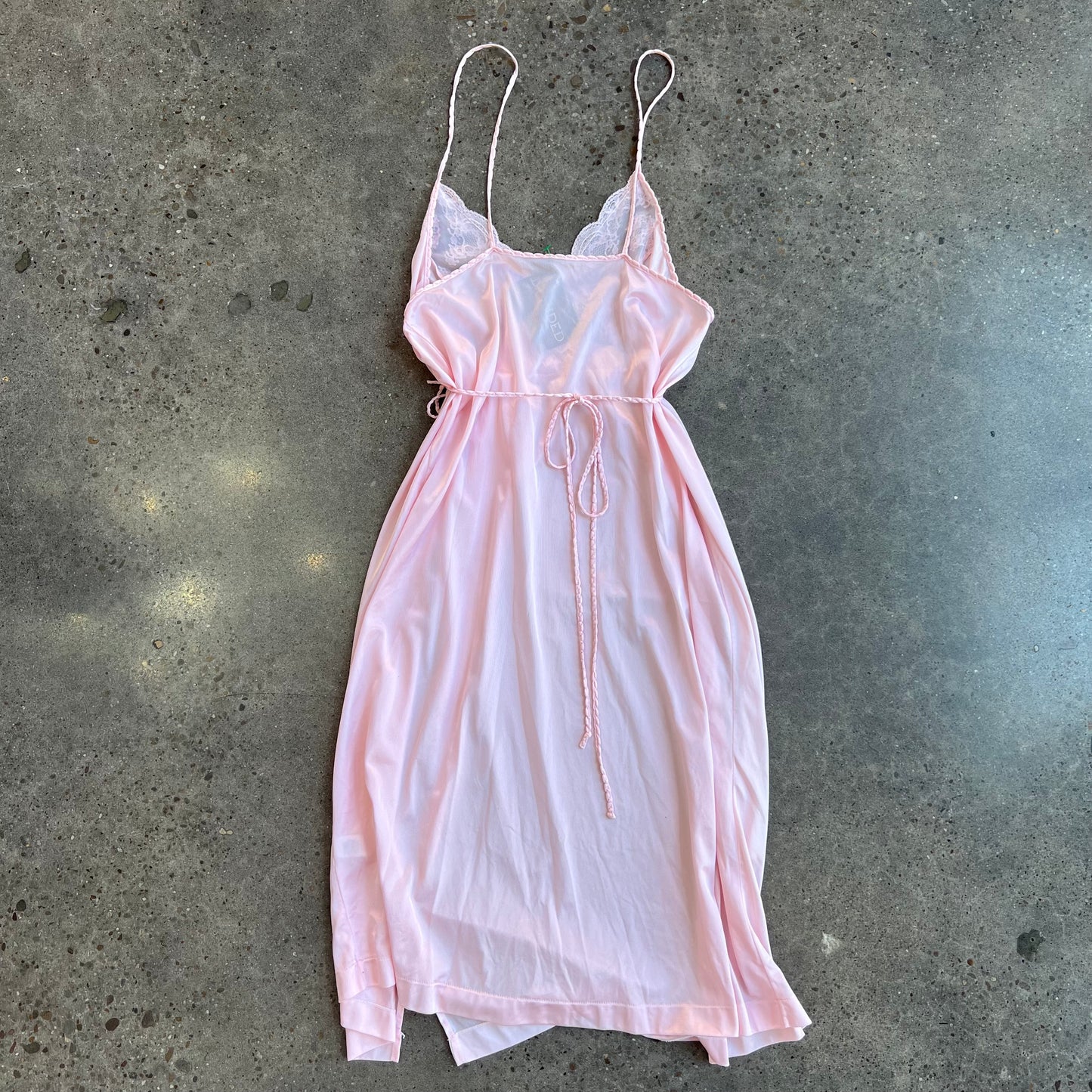 Vintage Pink Slip Dress