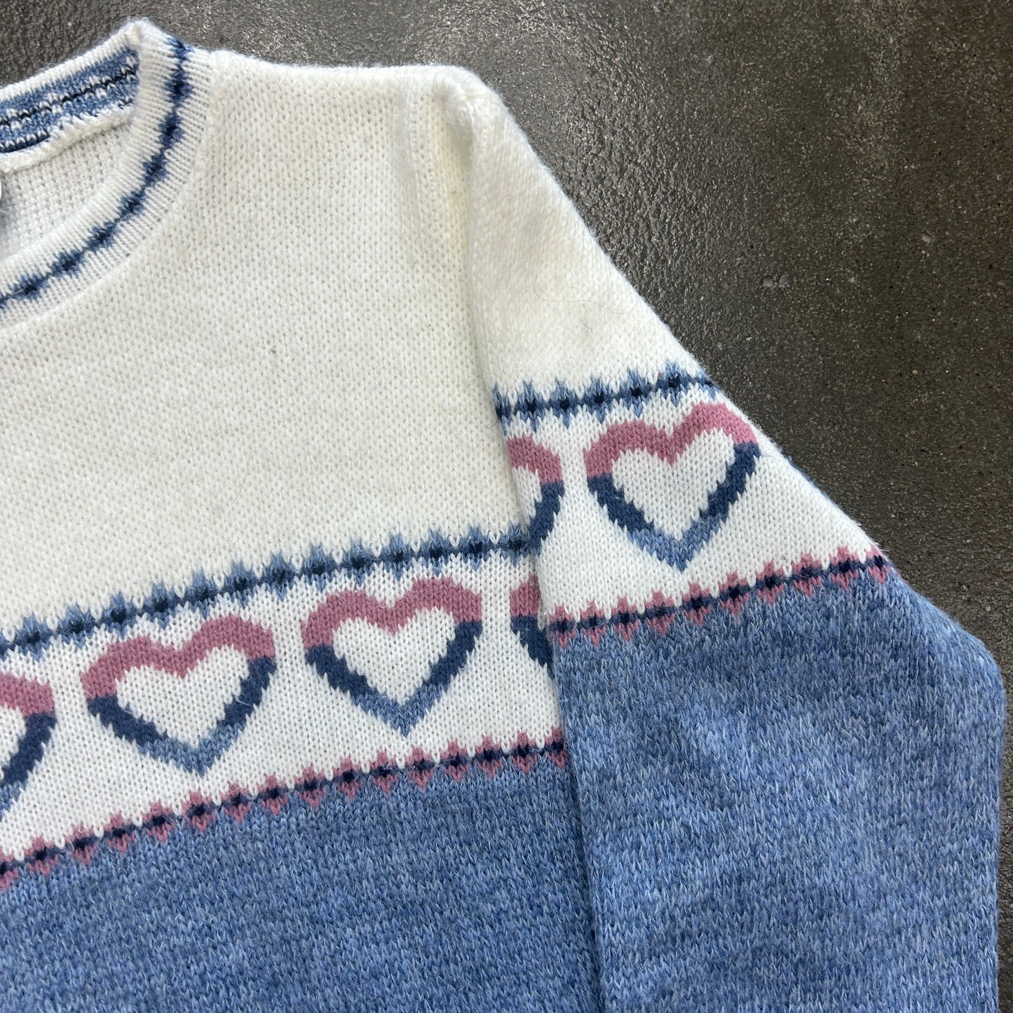 Vintage Adele Knitwear Heart Sweater