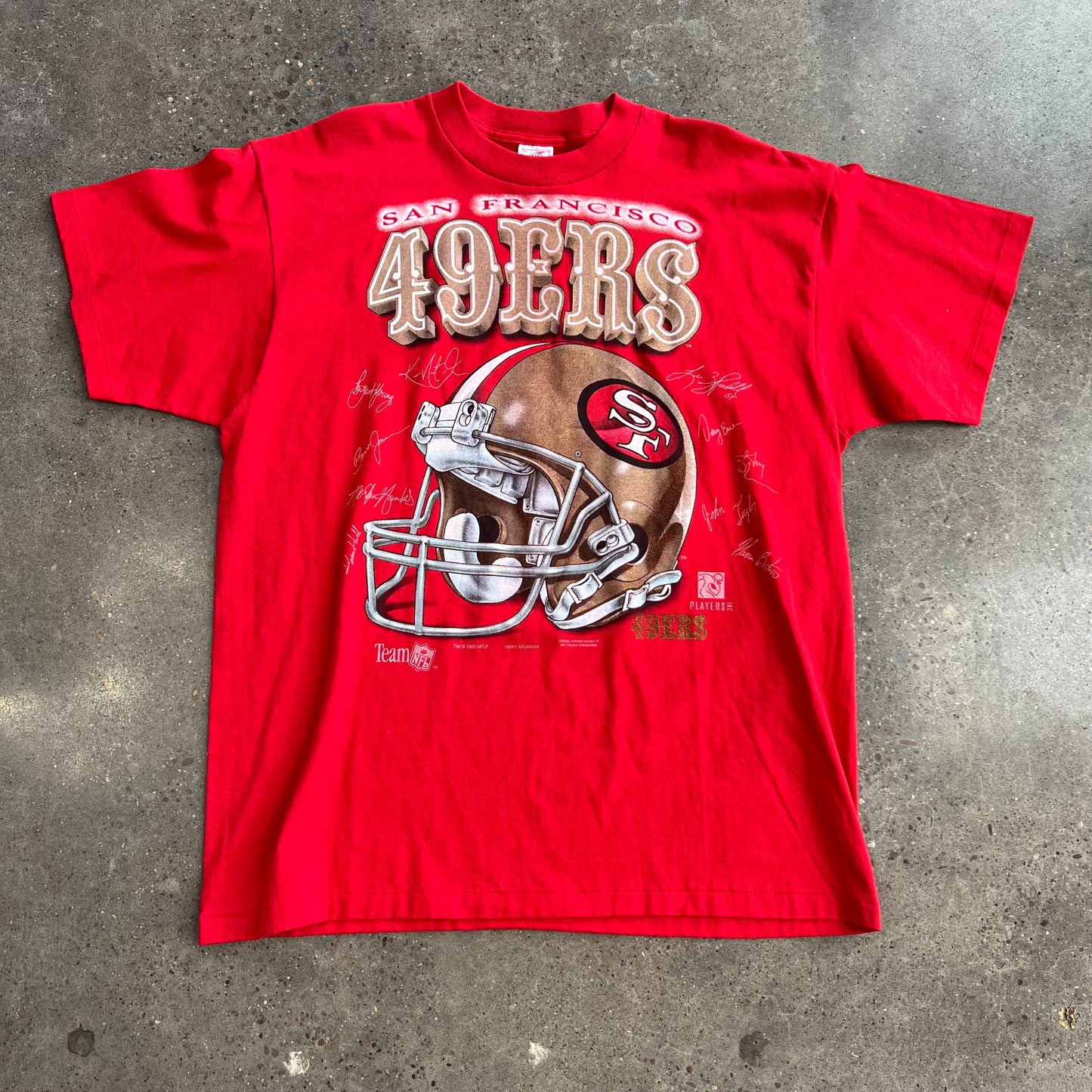 Vintage San Francisco 49ers Helmet Tee