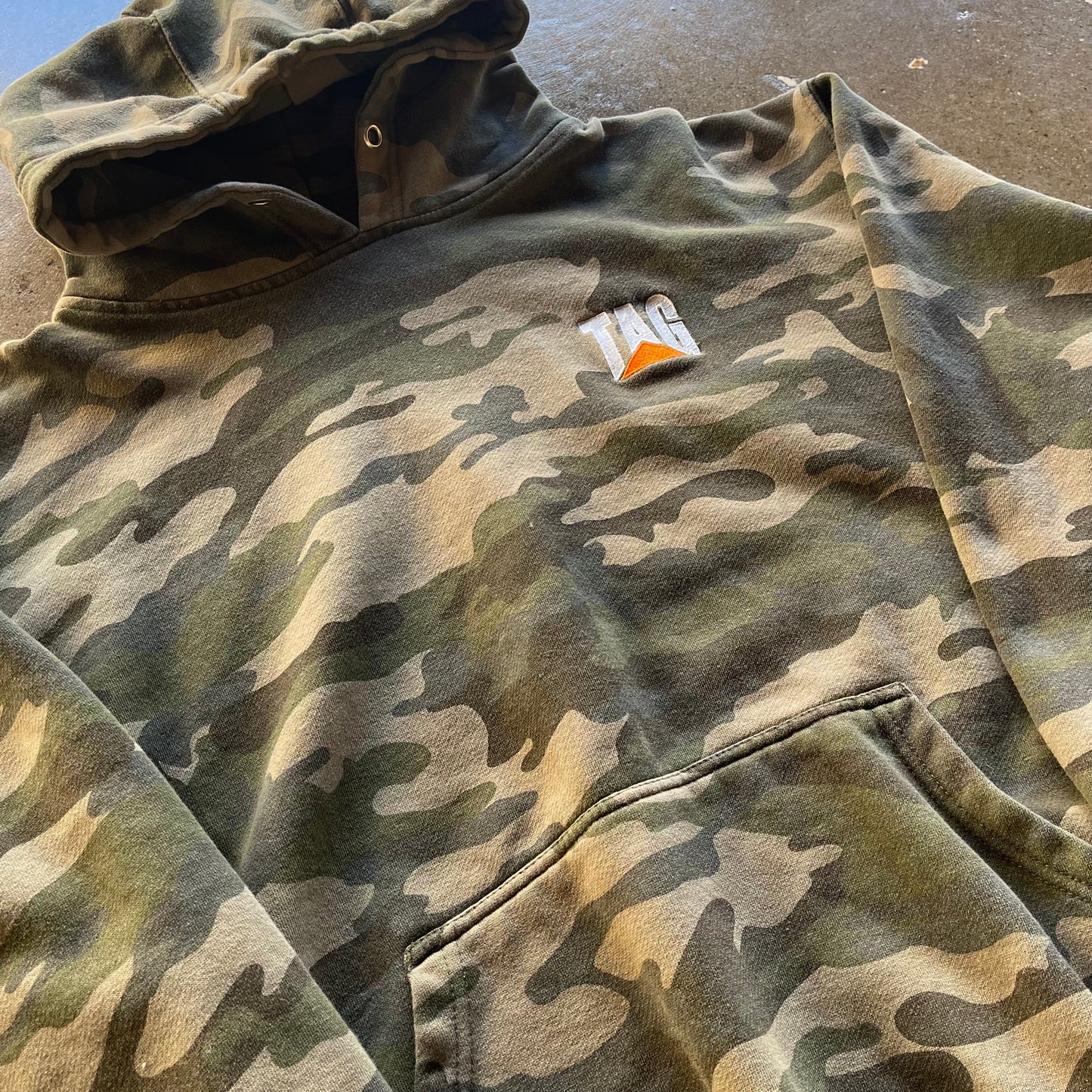 Vintage Pennant Camo Hoodie