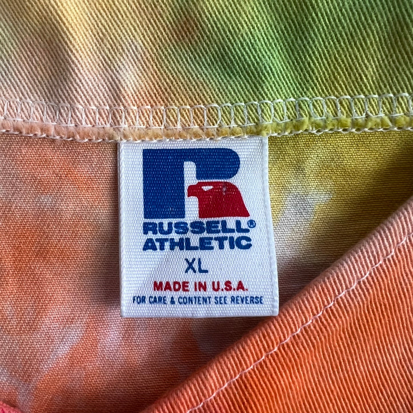 Vintage Russell Athletics Tie Dye Button Up