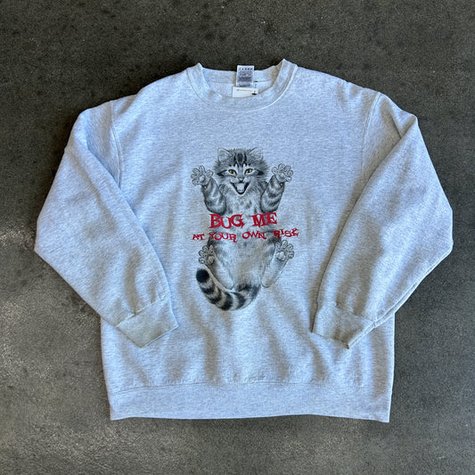 Vintage Bug Me Cat Crewneck