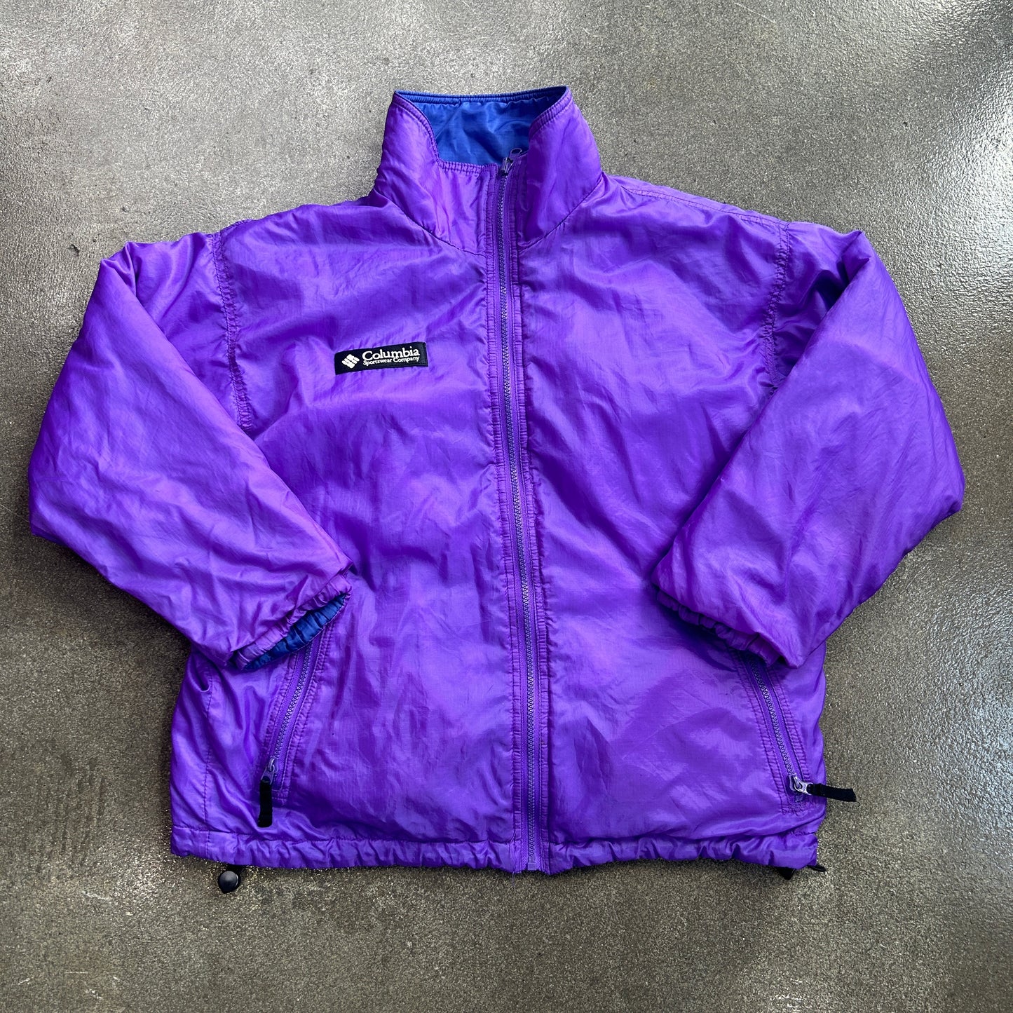 Vintage Reversible Columbia Zip Up Jacket