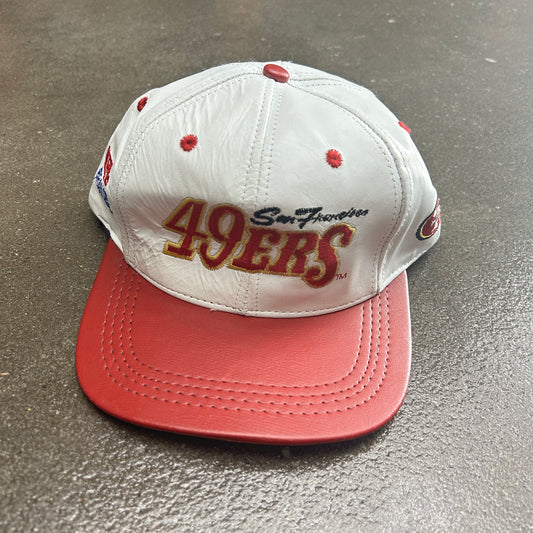 Vintage San Francisco 49ers Team NFL Leather Hat