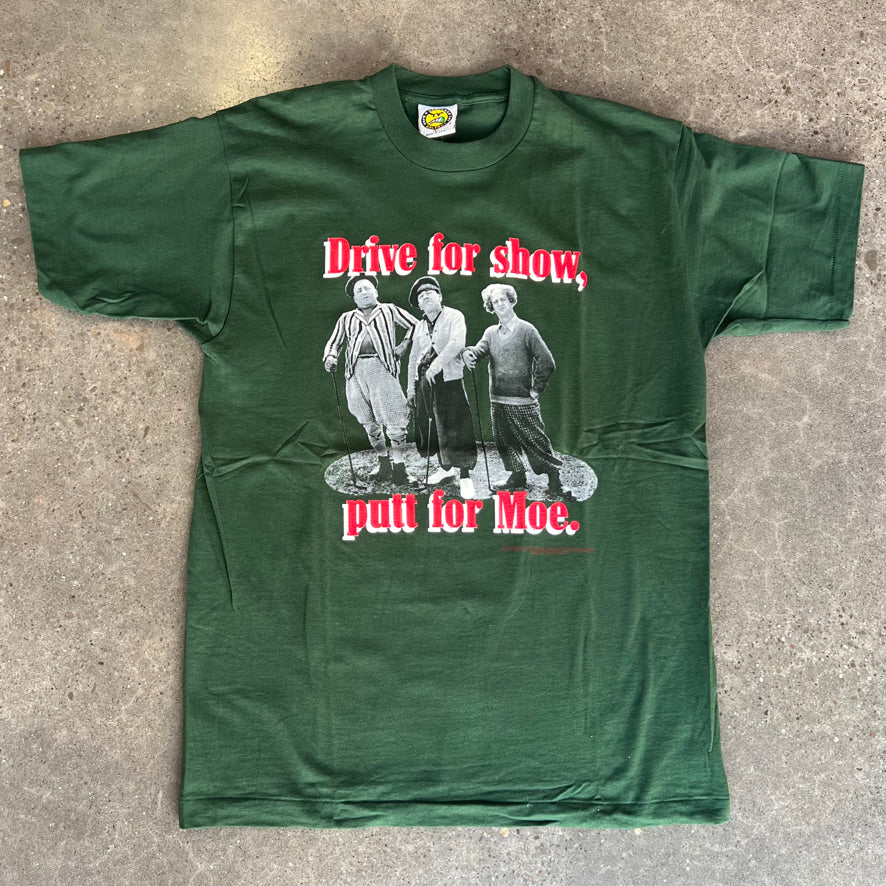 Vintage Three Stooges Putt For Moe Tee