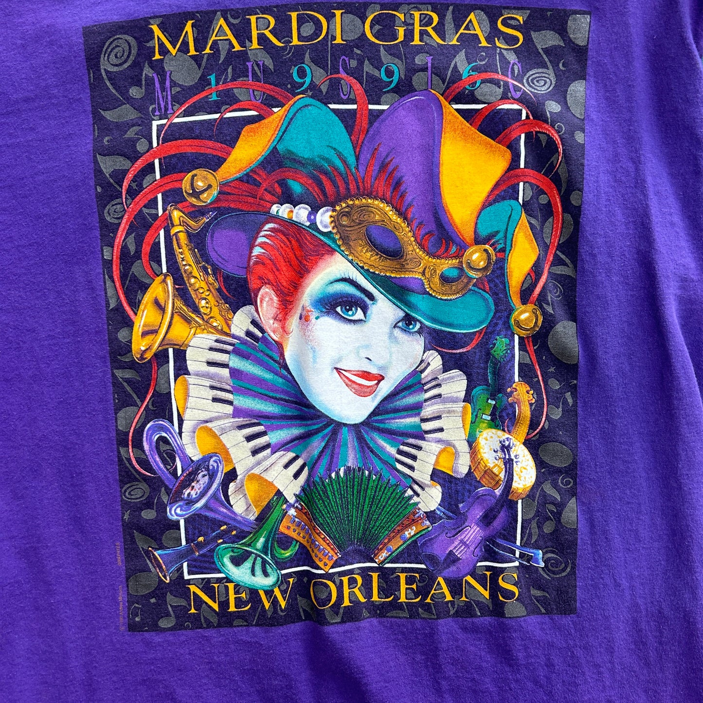 Vintage 90s Mardi Gras Tee