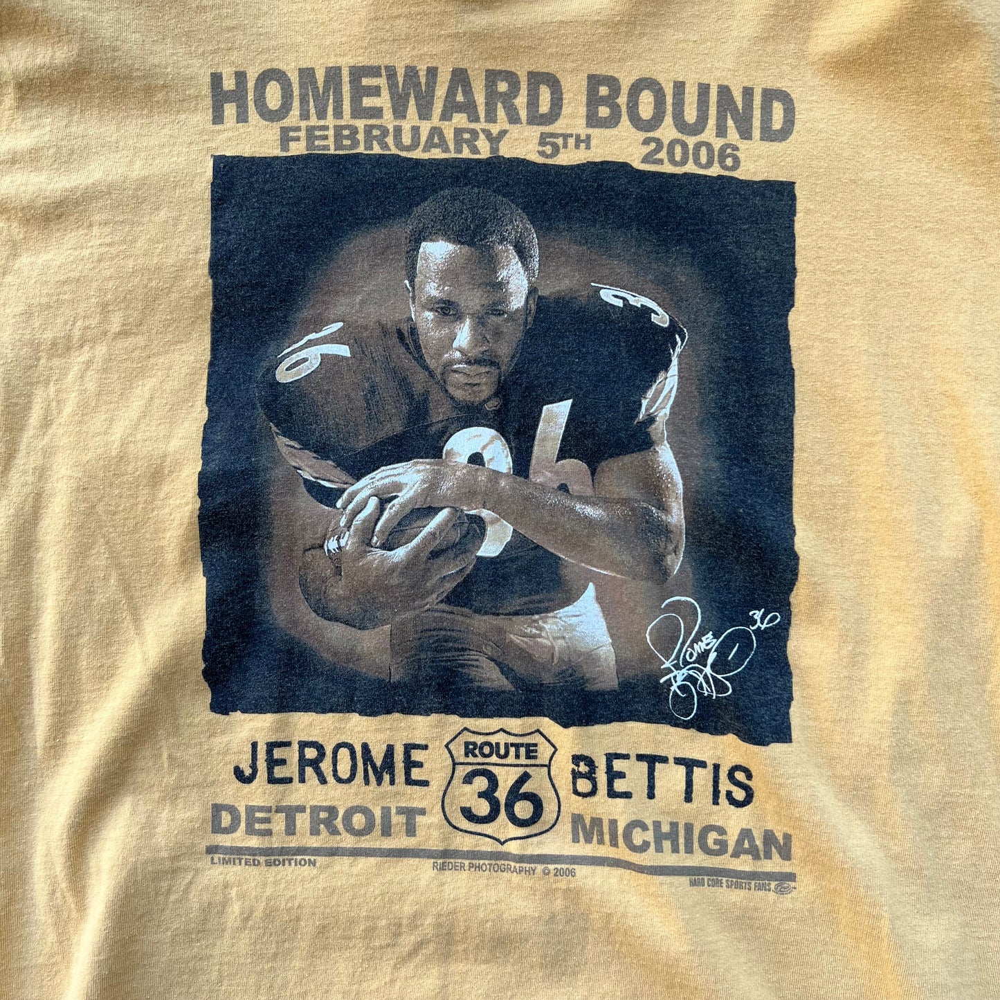 Jerome Bettis 2006 Homeward T-Shirt