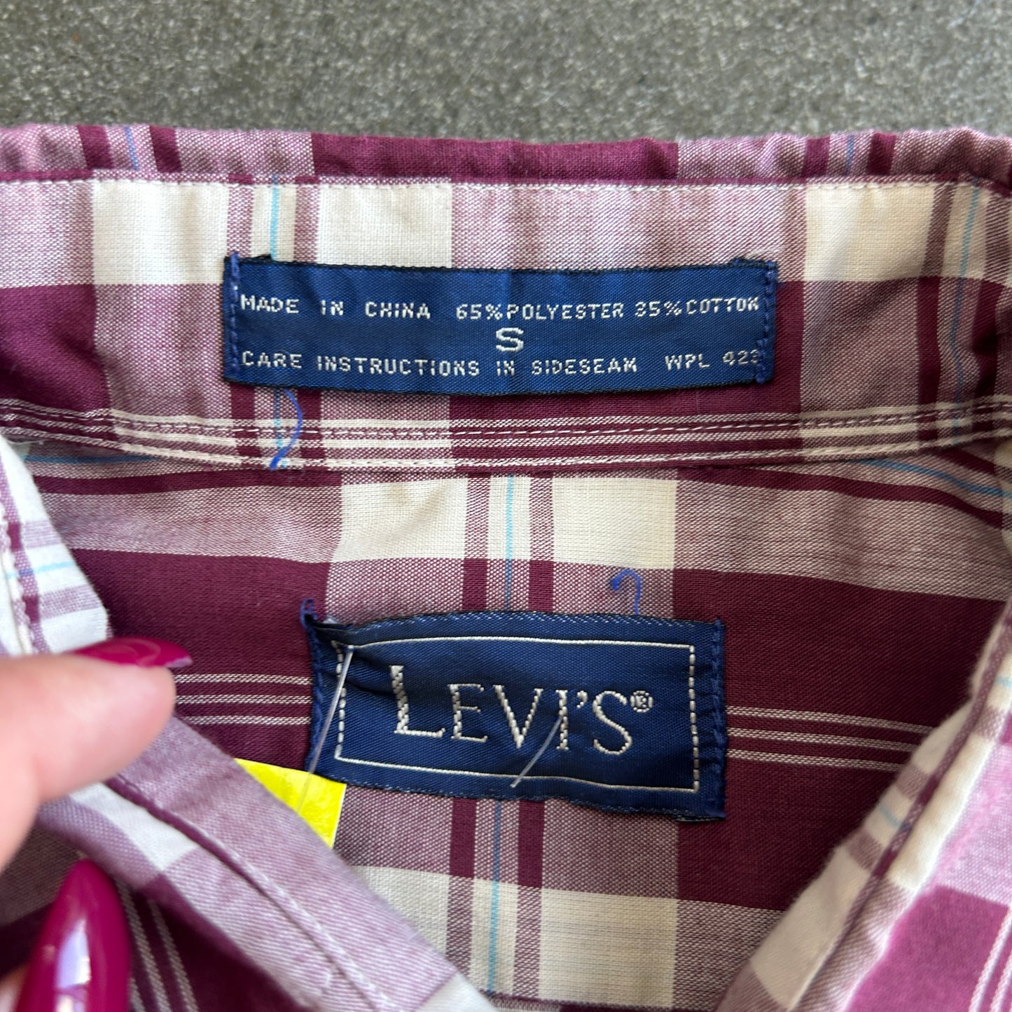 Vintage Levi’s Short Sleeve Plaid Button Up Flannel