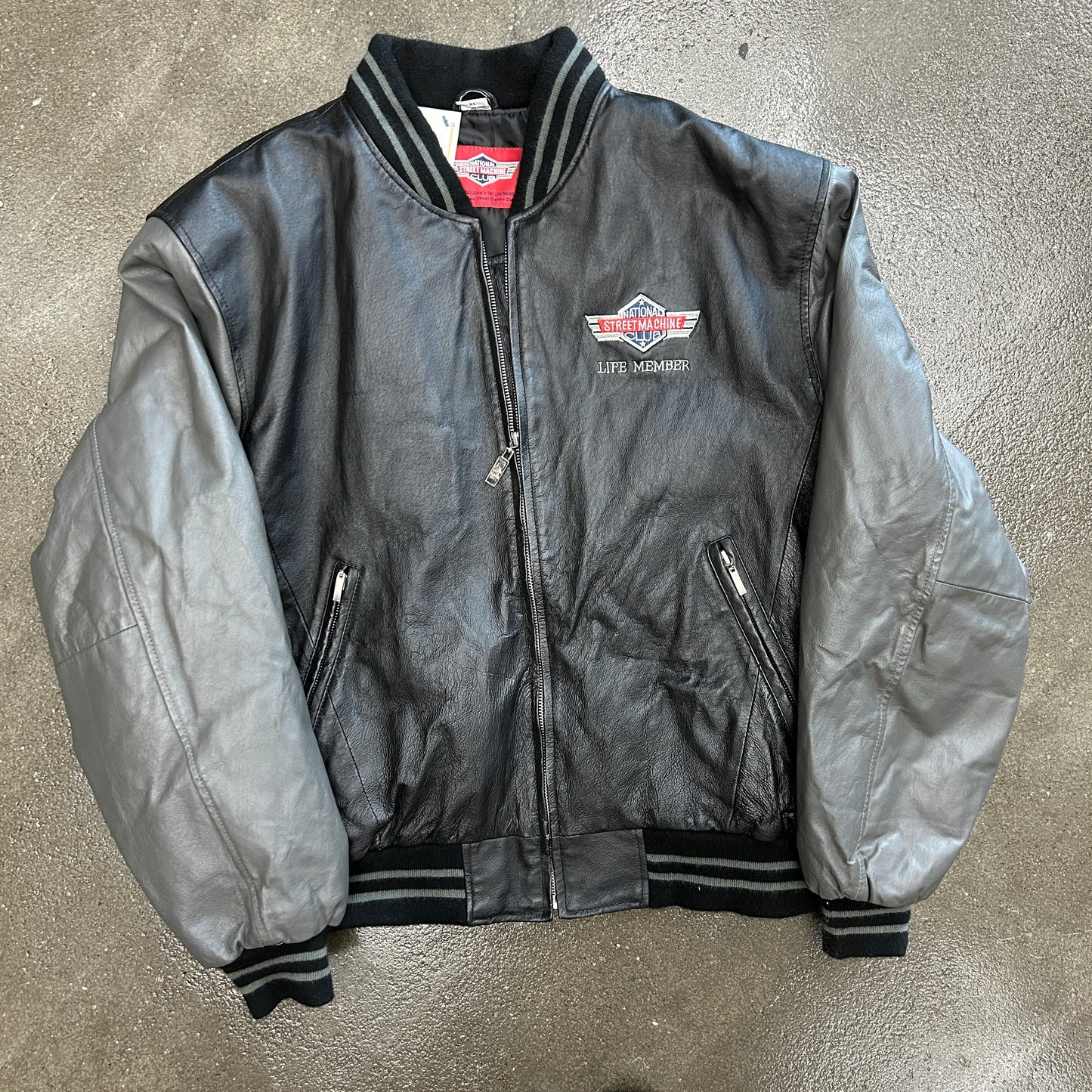 Vintage National Street Machine Club Leather Bomber