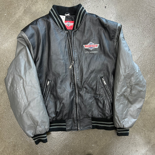 Vintage National Street Machine Club Leather Bomber