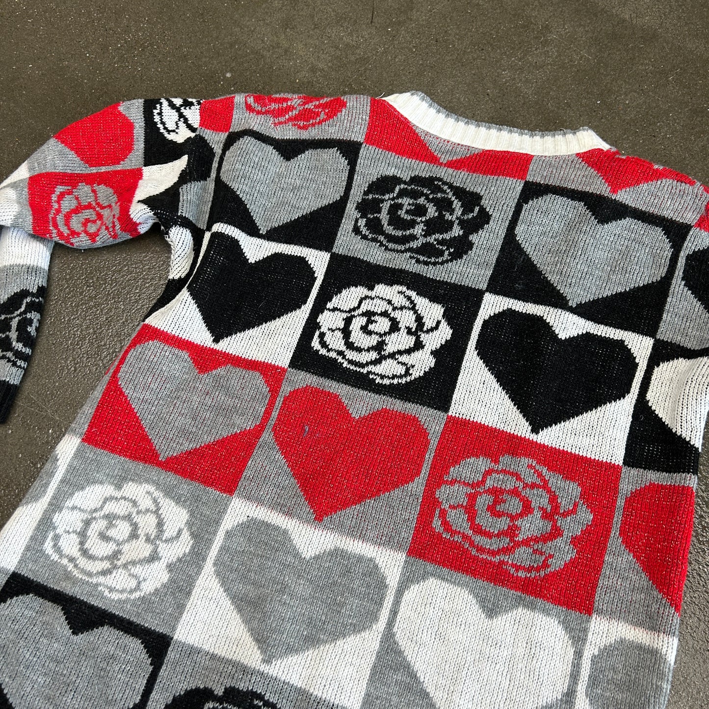 Trimming’s Vintage Valentines Heart Sweater