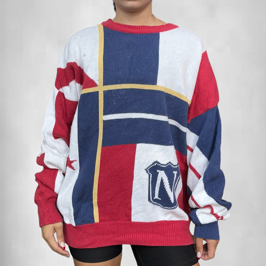 Vintage Nautica Block Sweater